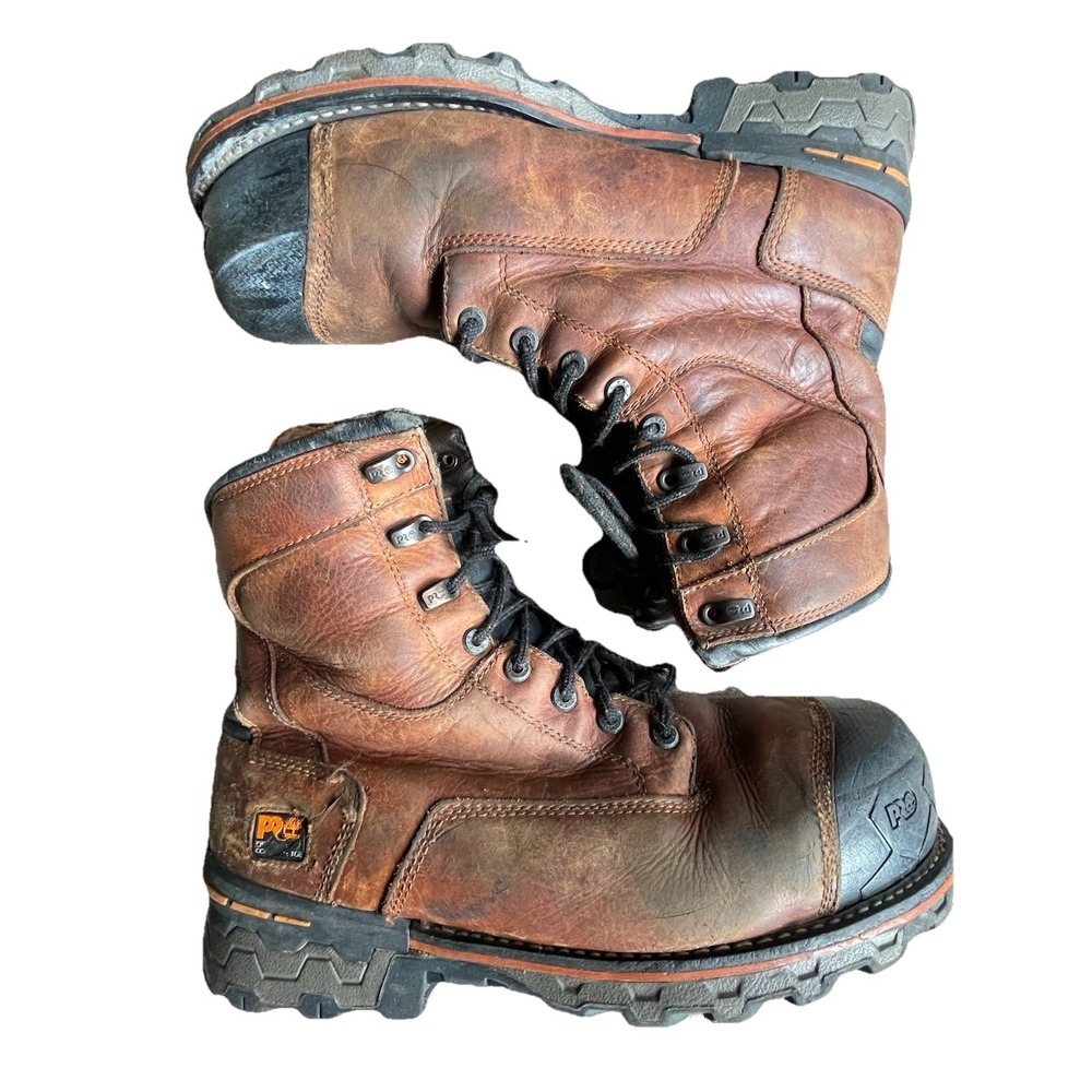 Timberland PRO Boondock 8" Comp Toe WP 600g Boots Mens 14W Distressed